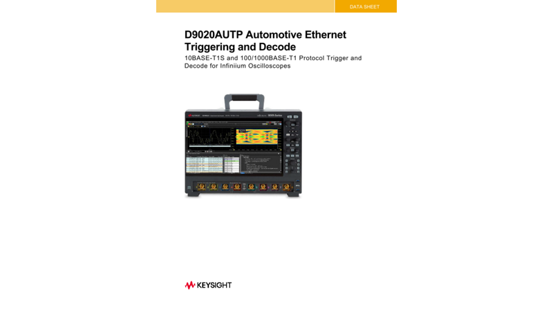 D9020AUTP Automotive Ethernet Triggering and Decode